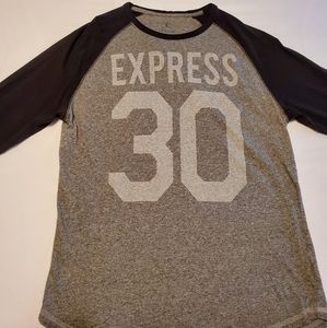 Express Mens Baseball Tee Size M